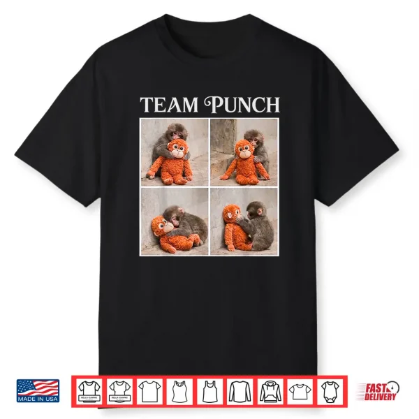 Cute Baby Monkey Team Punch Shirt