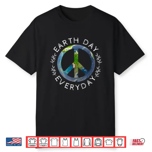 Cute Earth Day Peace Nature Lover Funny Save The Planet Shirt