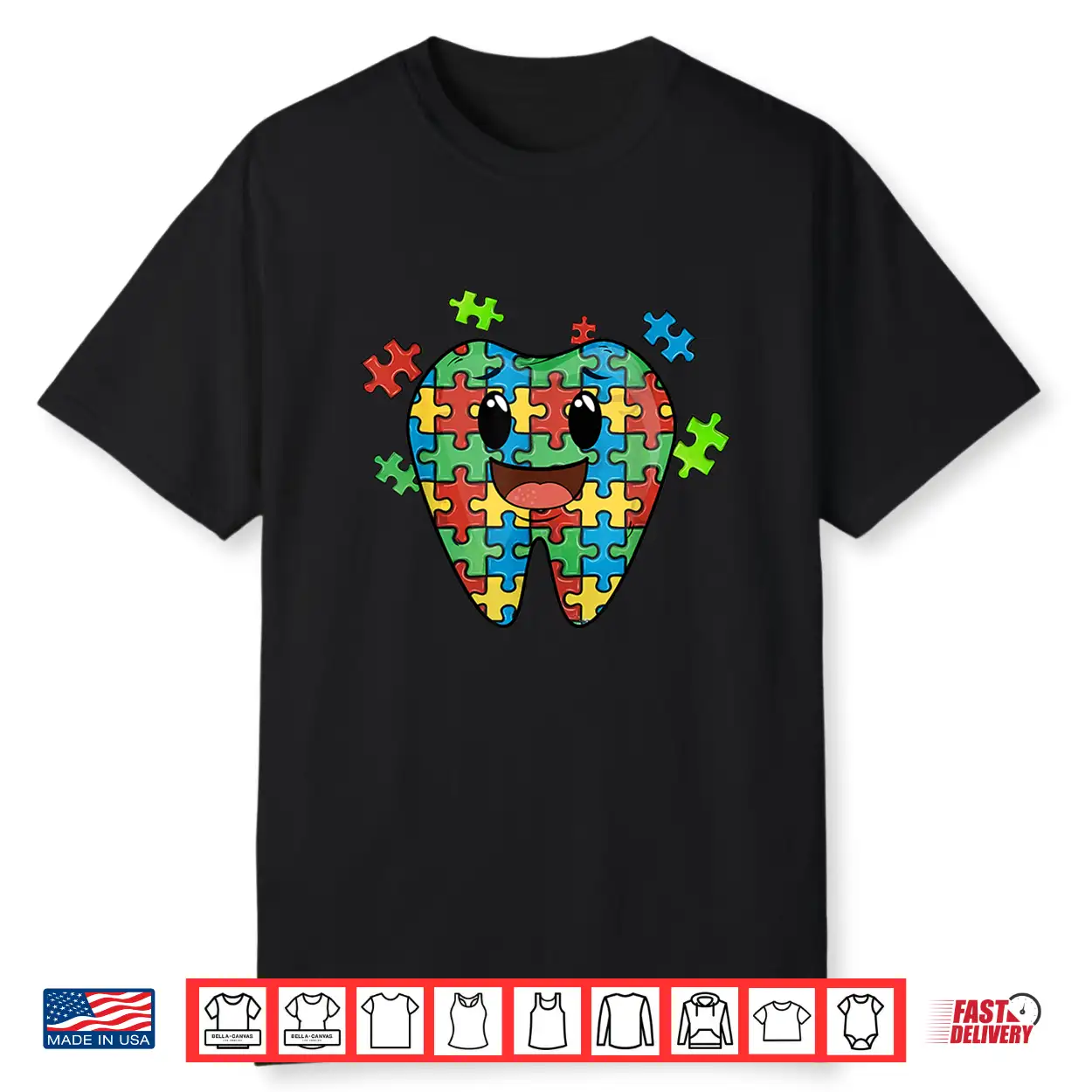 Cute Tooth Puzzle Dental Assistant Dentist Autism Awareness Shirt Cute Tooth Puzzle Dental Assistant Dentist Autism Awareness Shirt