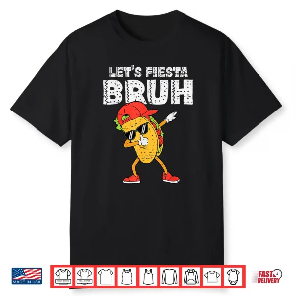 Dabbing Tacos Bruh Cinco De Mayo Fiesta Mexican Boy Teen Kid Shirt