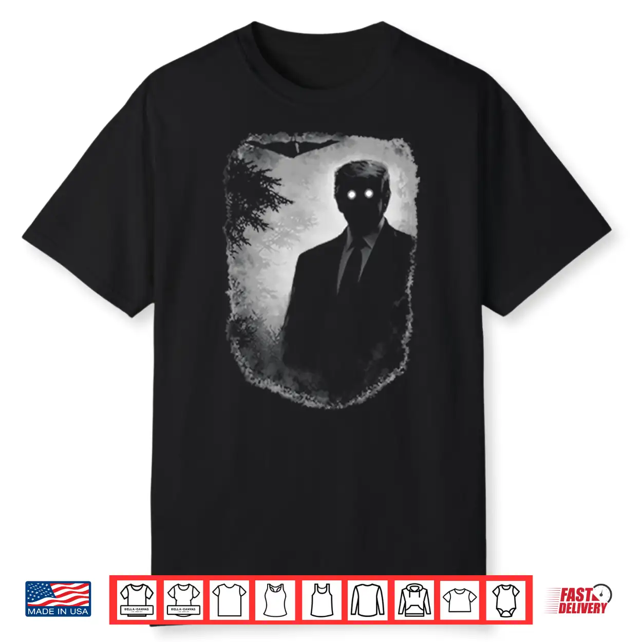 Dark Shadow Figure Mysterious Silhouette Trump Shirt Dark Shadow Figure Mysterious Silhouette Trump Shirt