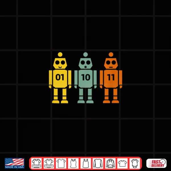 Design 01 10 11 Robot Shirt