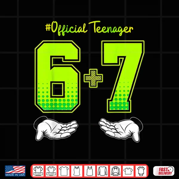 Design 13th Birthday Shirt Funny Meme 6 7 Birthday 13 for Teen Boys Shirt