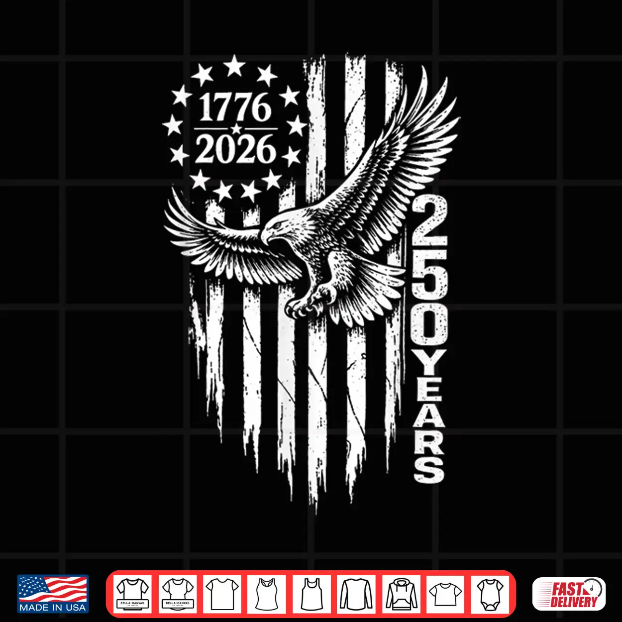 1776 2026 250 Years Patriotic Eagle American Flag Shirt 1776 2026 250 Years Patriotic Eagle American Flag Shirt