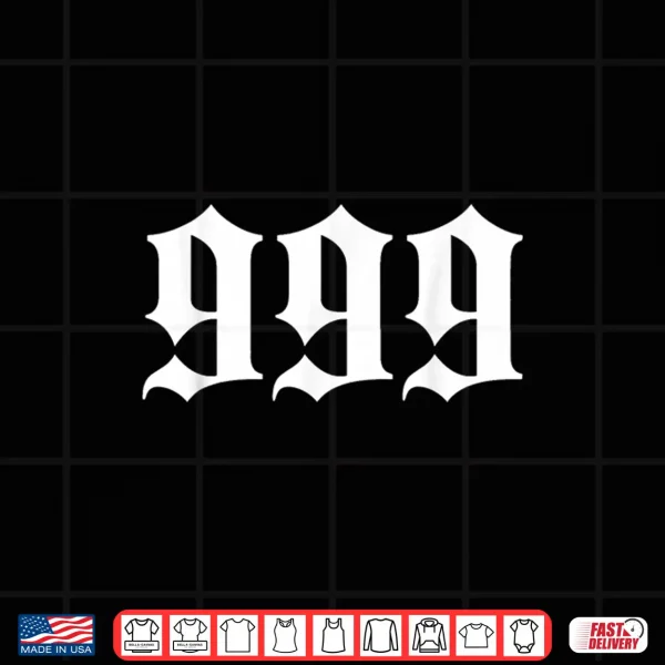 Design 999 Angel Number Gothic Shirt
