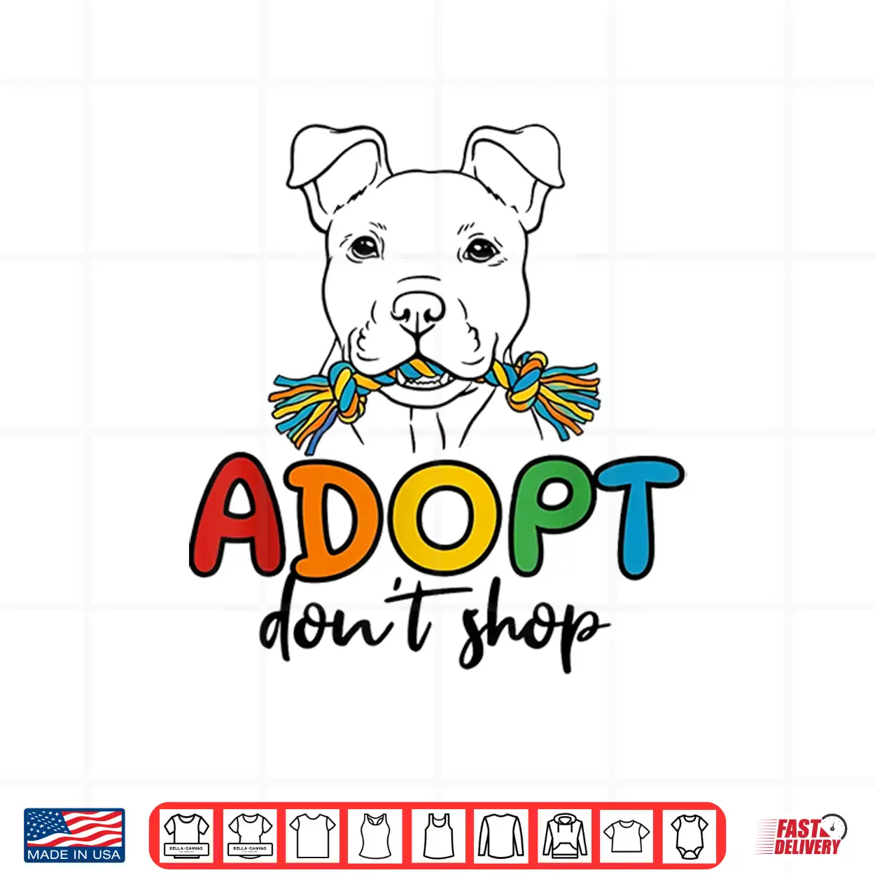 Adopt Don’T Shop Rescue Awareness Colorful Cute Rescue Shirt Adopt Don’T Shop Rescue Awareness Colorful Cute Rescue Shirt