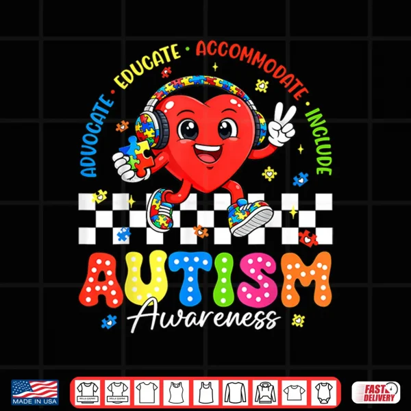 Advocate Inclusion Special Education Autism Awareness Modern Shirt 4 Design Advocate Inclusion Special Education Autism Awareness Modern Shirt