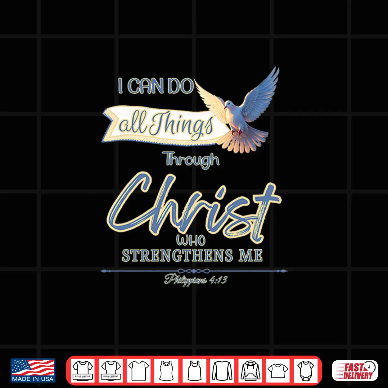 All Things Through Christ Philippians 4 13 Holy Spirit Dove Premium Tri Blend Shirt All Things Through Christ Philippians 4 13 Holy Spirit Dove Premium Tri Blend Shirt
