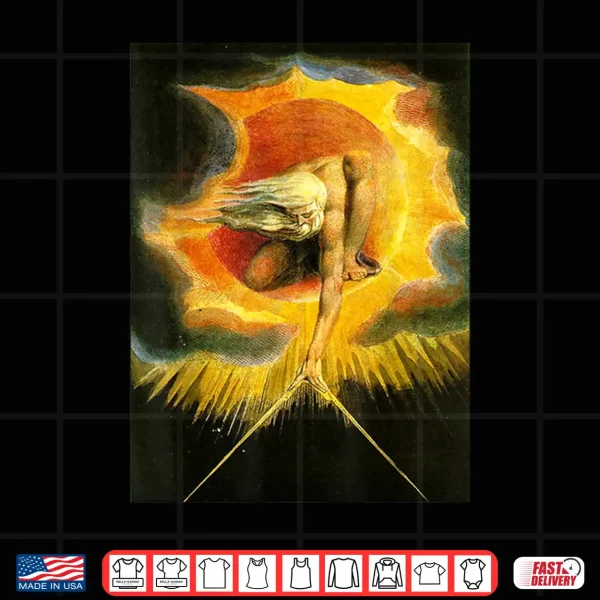 Design Ancient of Days Painting by William Blake Seventeen Ninety Four Shirt