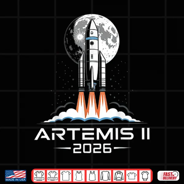 Artemis Ii Back To The Moon 2026 Shirt 4 Design Artemis II Back to the Moon 2026 Shirt