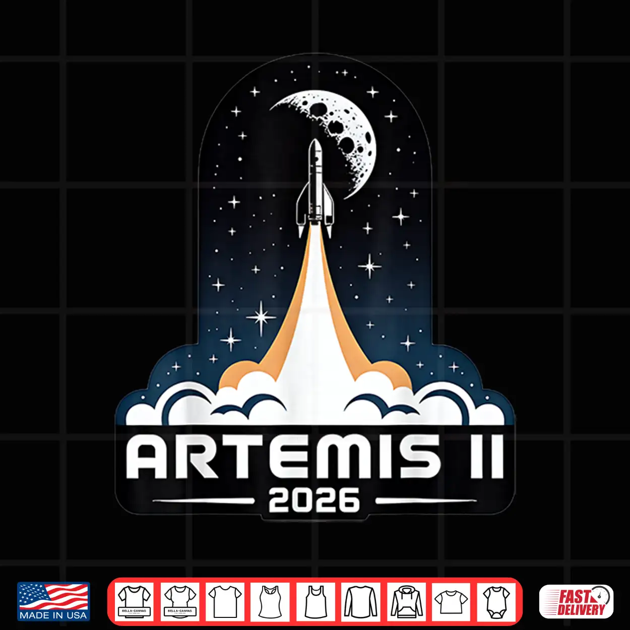 Artemis Two Launch To The Moon Twenty Twenty Six Shirt Artemis Two Launch To The Moon Twenty Twenty Six Shirt