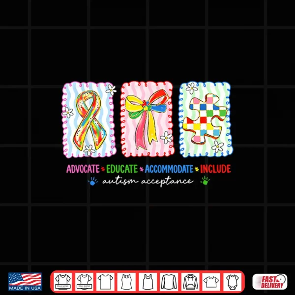 Autism Awareness Acceptance Infinity Symbol Professional Graphic Shirt 4 Design Autism Awareness Acceptance Infinity Symbol Professional Graphic Shirt