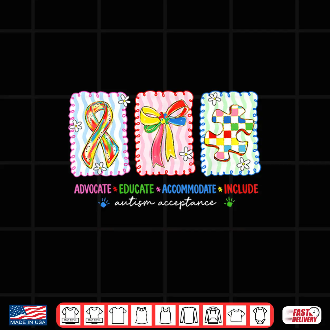 Autism Awareness Acceptance Infinity Symbol Professional Graphic Shirt Autism Awareness Acceptance Infinity Symbol Professional Graphic Shirt