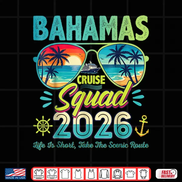 Design Bahamas Cruise Squad 2026 Family Matching Vacation Shirt