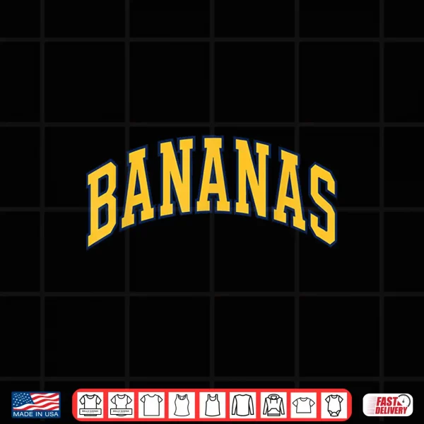 Design Banana Retro Throwback Popular Fruit Humor Bananas Shirt