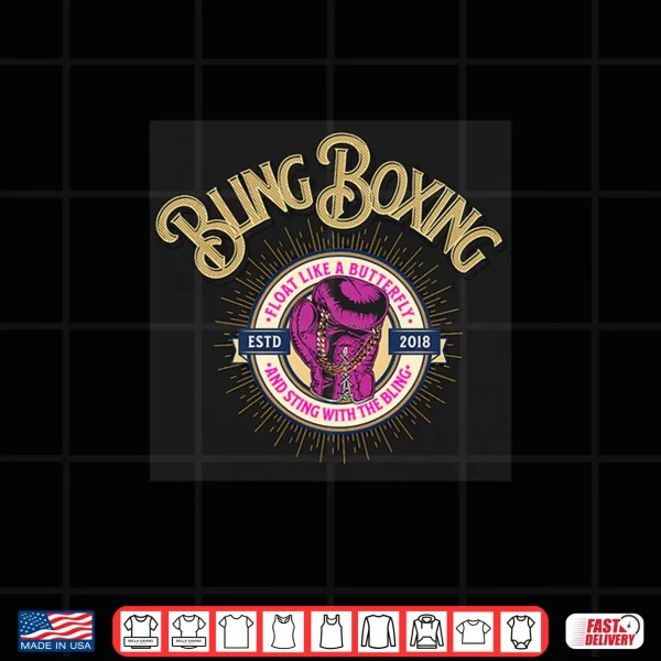 Bling Boxing Professional Minimalist Modern Graphic Shirt 4 Design Bling Boxing Professional Minimalist Modern Graphic Shirt