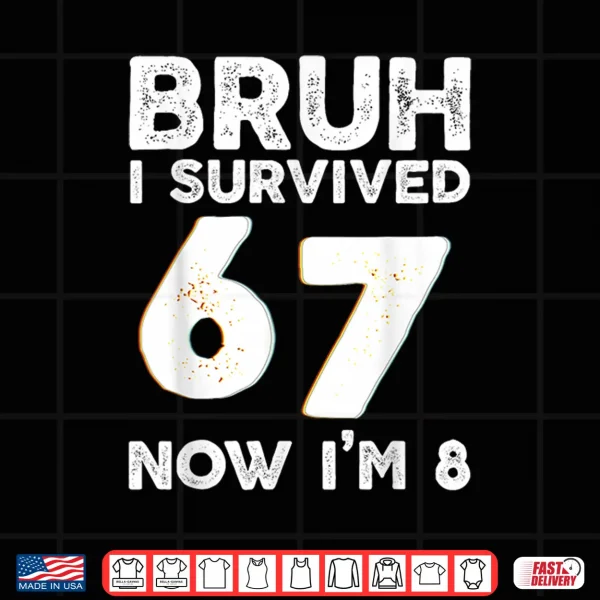 Bruh 6 7 Birthday Boy Six Seven 8Th Birthday Shirt 4 Design Bruh 6 7 Birthday Boy Six Seven 8th Birthday Shirt