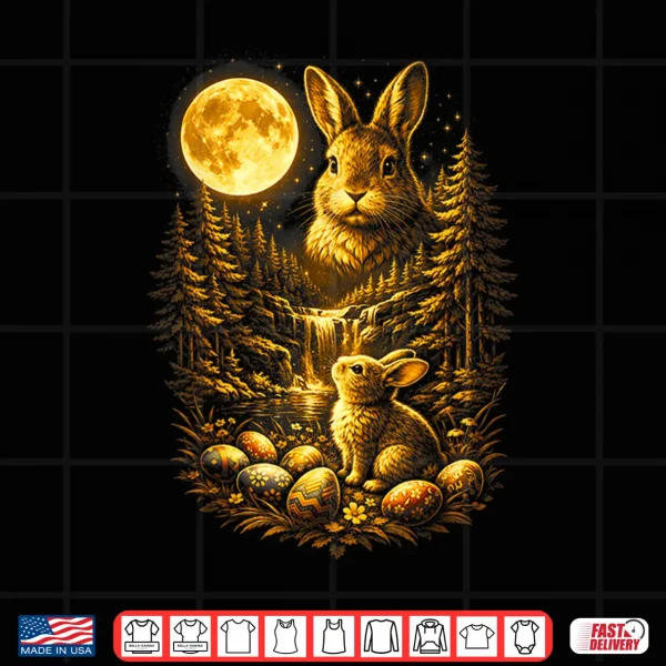 Bunny Howling To The Moon Vintage 90S Animal Easter Day Eggs Shirt 4 Design Bunny Howling to The Moon Vintage 90s Animal Easter Day Eggs Shirt