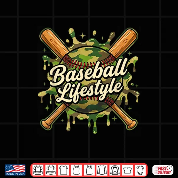 Camo Baseball Life Style 101 Apparel Kids Drip Baseball Boys Shirt 4 Design Camo Baseball Life Style 101 Apparel Kids Drip Baseball Boys Shirt