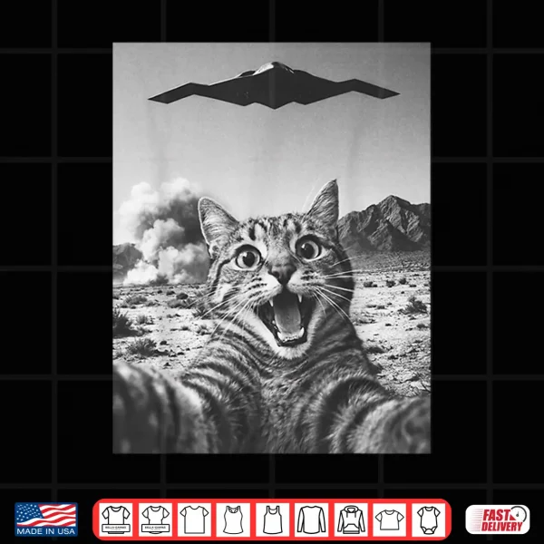 Design Cat Selfie Funny Operation Epic Fury Cat Meme Shirt