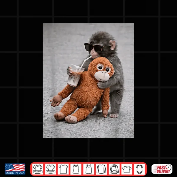 Design Chimpanzee Caffeine Professional Minimalist Modern Shirt