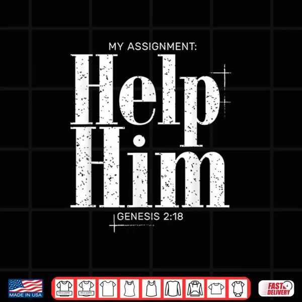 Design Christians Matching Couple Lead Her Genesis 2 18 Faith T Shi Shirt