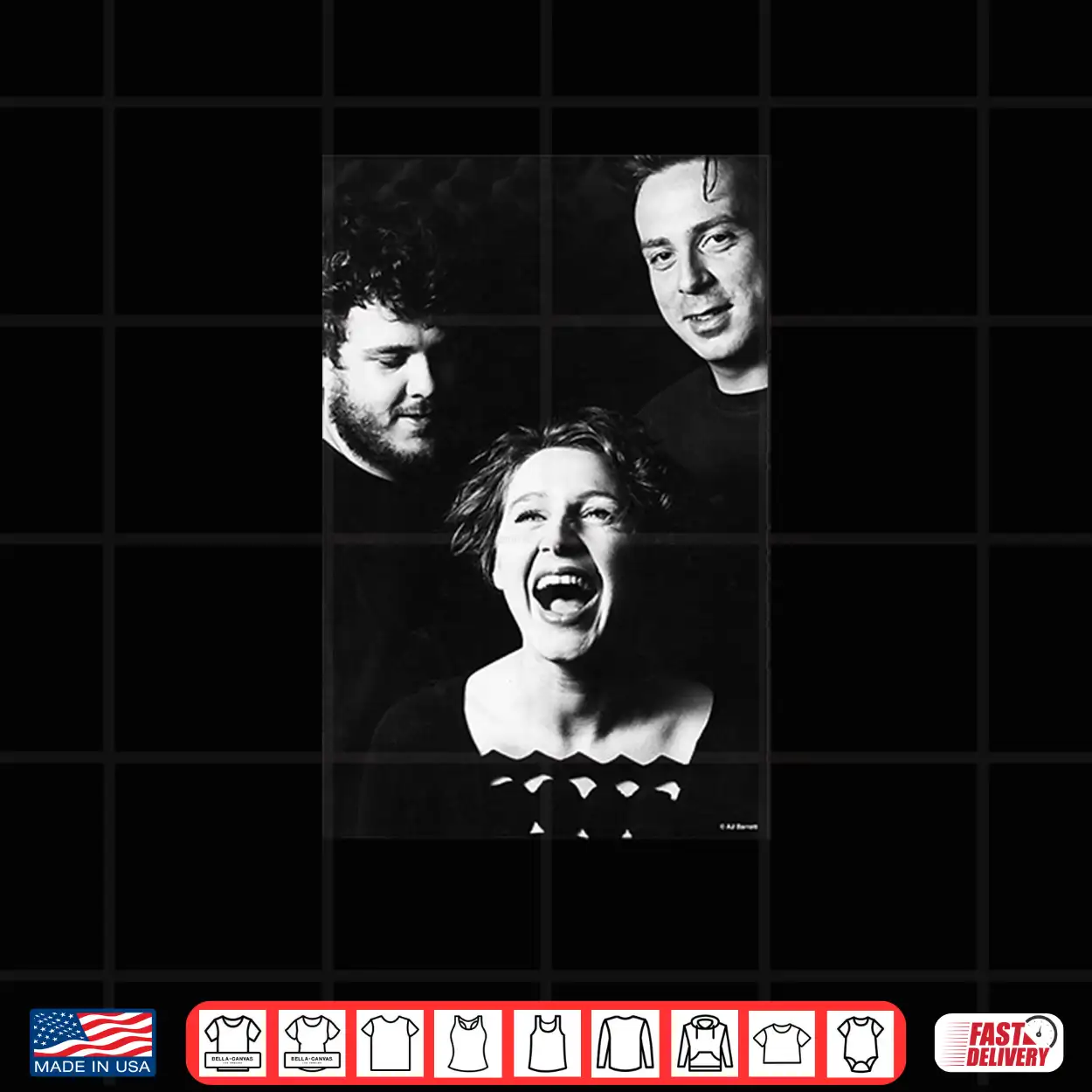 Cocteau Twins Treasure Band Portrait By Aj Barratt Premium Tri Blend Shirt Cocteau Twins Treasure Band Portrait By Aj Barratt Premium Tri Blend Shirt