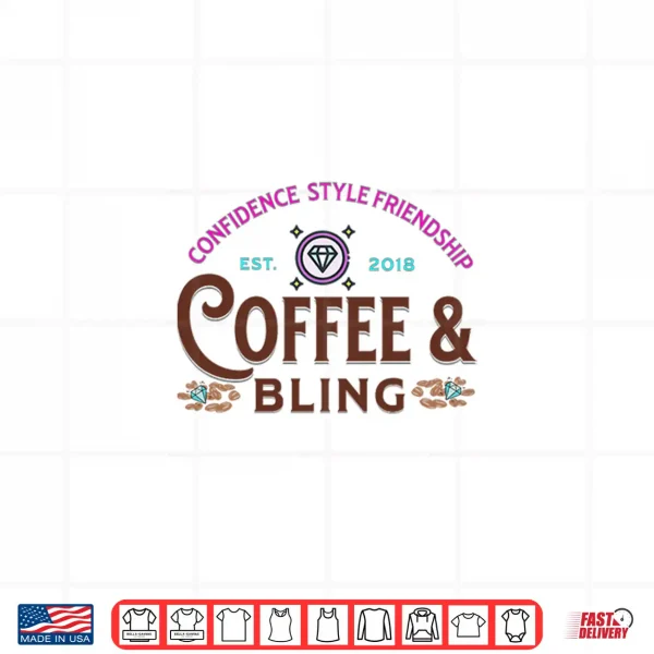 Coffee And Bling Premium Tri Blend Shirt 4 Design Coffee and Bling Premium Tri Blend Shirt