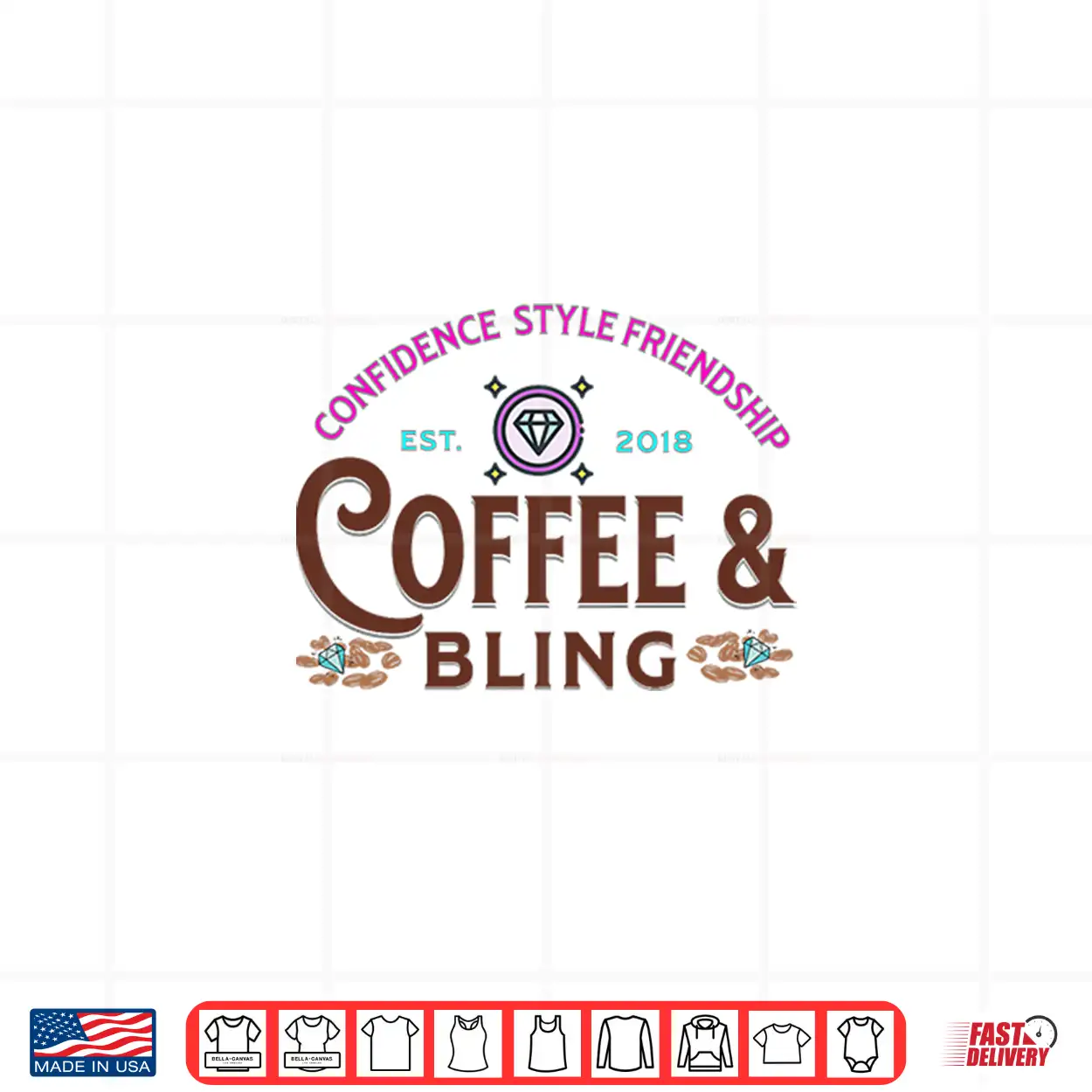Coffee And Bling Premium Tri Blend Shirt Coffee And Bling Premium Tri Blend Shirt