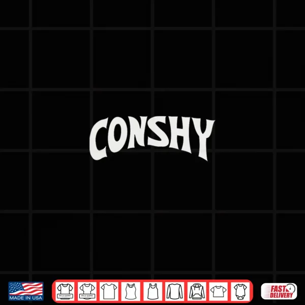 Design Conshy Black Professional Minimalist Modern Graphic Shirt