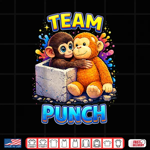 Design Cute Baby Monkey Named Punch Shirt Punch Monkey Supporter Shirt