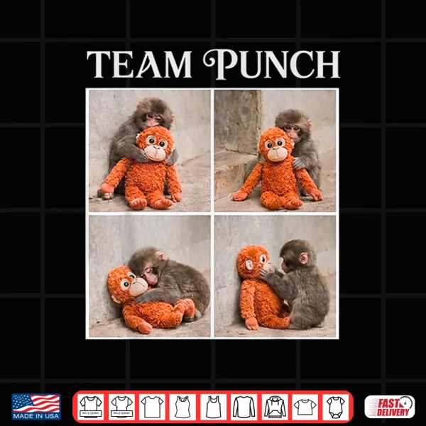 Design Cute Baby Monkey Team Punch Shirt