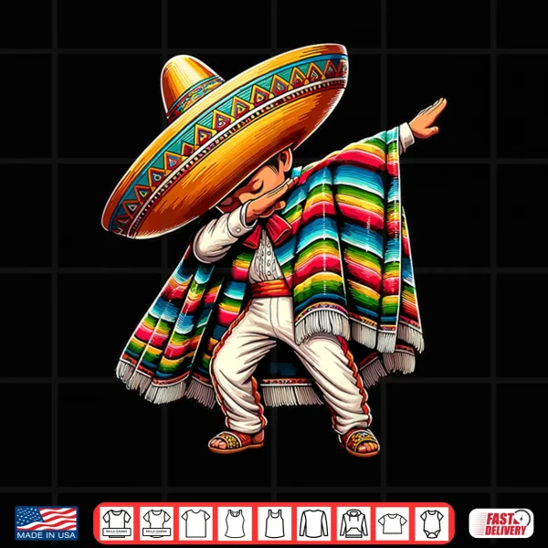 Dabbing Boys Mexican Poncho Cinco De Mayo Shirt 4 Design Dabbing Boys Mexican Poncho Cinco de Mayo Shirt
