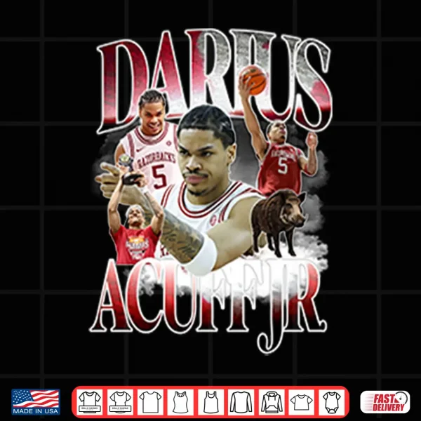 Design Darus Acuff Jr Arkansas Razorbacks Shirt