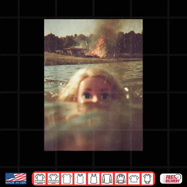 Design Disgusting Doll Face Funny Swimming Doll Meme Hilarious Shirt