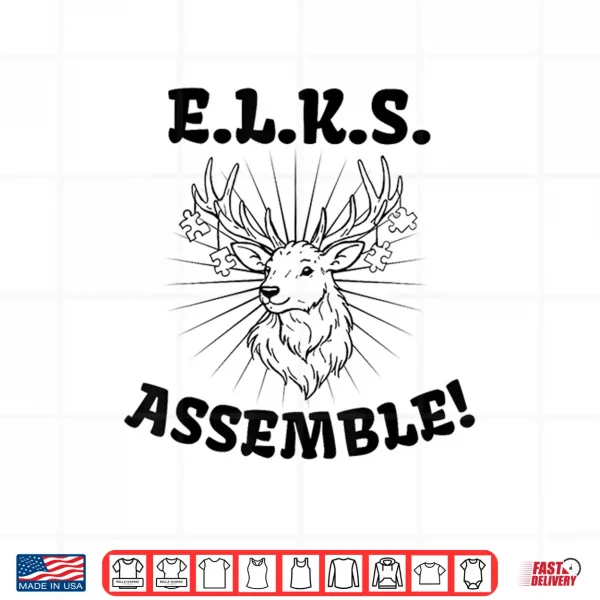 Elks Assemble 2 Shirt 4 Design ELKS Assemble 2 Shirt