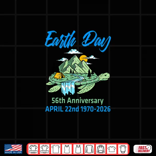 Earth Day 2026 56Th Anniversary Earth Day Turtle Shirt 4 Design Earth Day 2026 56th Anniversary Earth Day Turtle Shirt