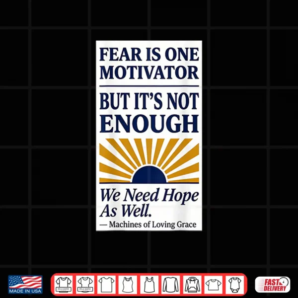 Design Fear and Hope Motivator Shirt