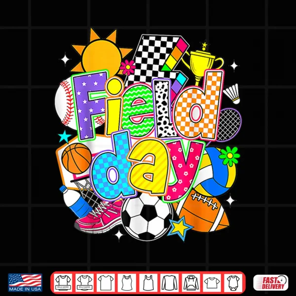 Design Field Day 2026 Let The Games Begin Field Trip Teacher Kid Shirt