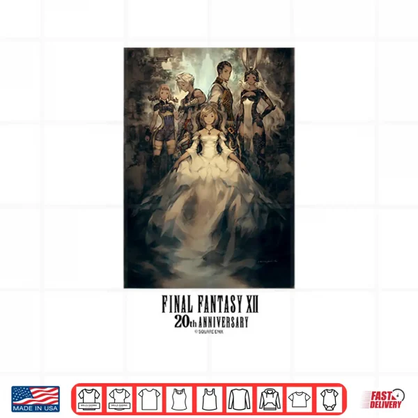 Design Final Fantasy Annivasary Collection FFXII TZA Package Art 1 Shirt
