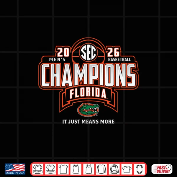 Florida Gators Men'S Basketball Sec Champs 2026 Season Shirt 4 Design Florida Gators Mens Basketball SEC Champs 2026 Season Shirt