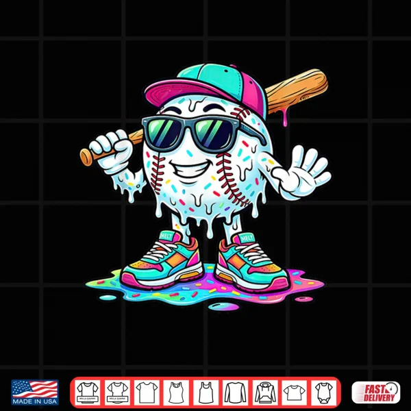 Design Funny Baseball Life Style 101 Apparel Baseball Drip Boys Kid Shirt