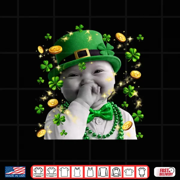 Design Funny Niche Ai Baby Meme St Patricks Day Party Shirt