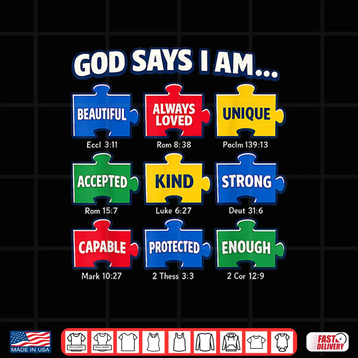 God Says I Am Autism Faith Puzzle Professional Statement Shirt God Says I Am Autism Faith Puzzle Professional Statement Shirt