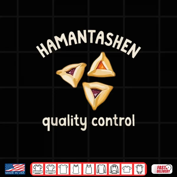 Design Hamantaschen Quality Control Happy Purim Queen Esther Party Shirt