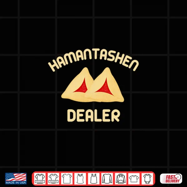 Design Hamantashen Dealer Jewish Cookie Lover Purim Cookies Costume Premium Tri Blend Shirt