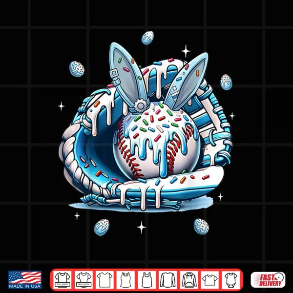 Happy Easter Baseball Player Bunny Sports Boys Kids Girls Shirt 4 Design Happy Easter Baseball Player Bunny Sports Boys Kids Girls Shirt