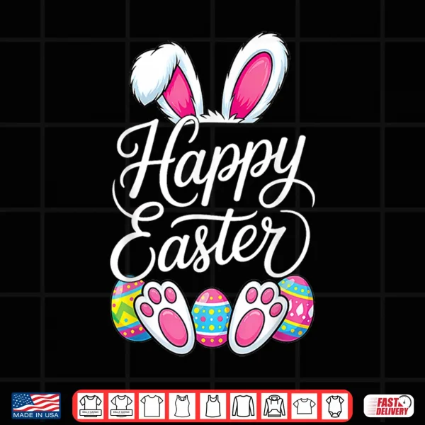 Design Happy Easter Bunny Spring Easter Egg Easter Men Women Kids Shirt