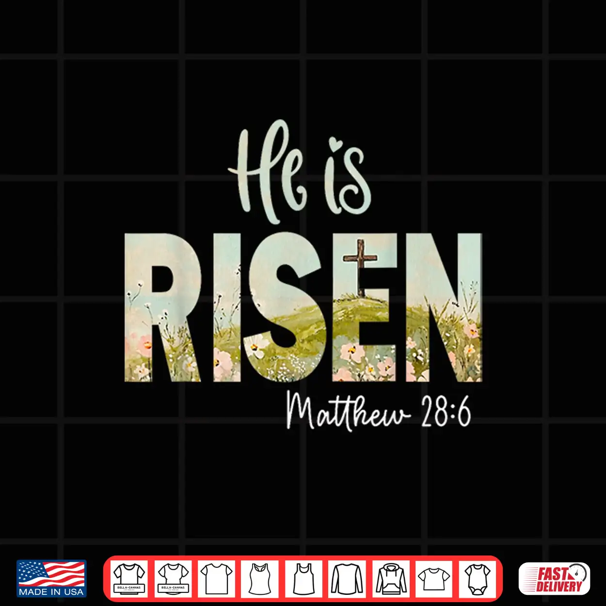 He Is Risen Easter Cross Jesus Christian Religious Men Women Shirt He Is Risen Easter Cross Jesus Christian Religious Men Women Shirt