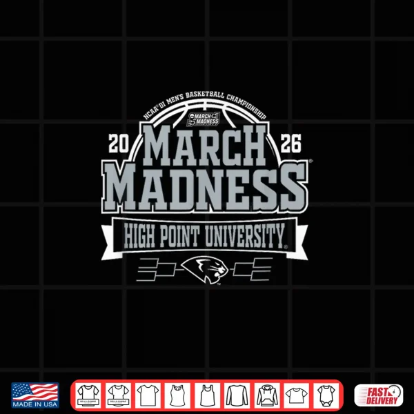 High Point Panthers March Madness 2026 Men'S Basketball Team Shirt 4 Design High Point Panthers March Madness 2026 Mens Basketball Team Shirt